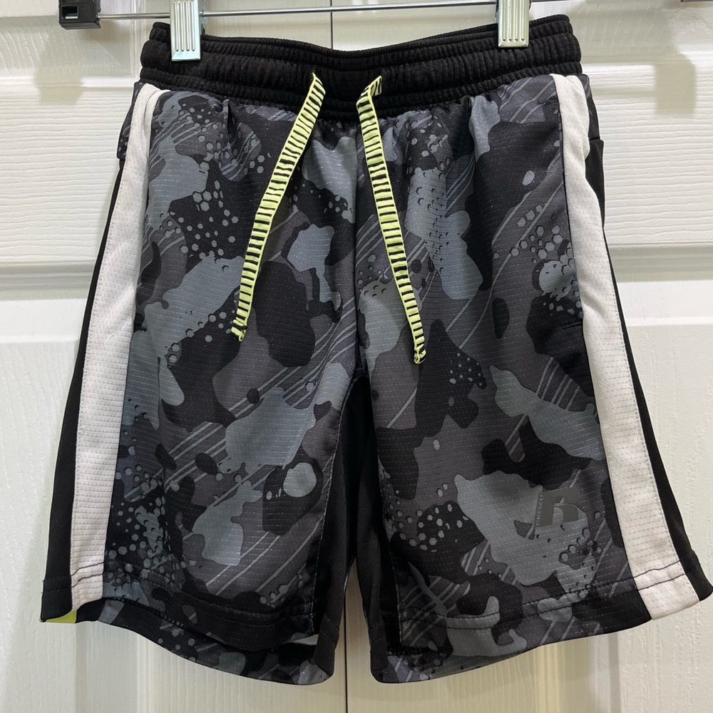 5 for $25! Russell Gray and Black Athletic Shorts XS